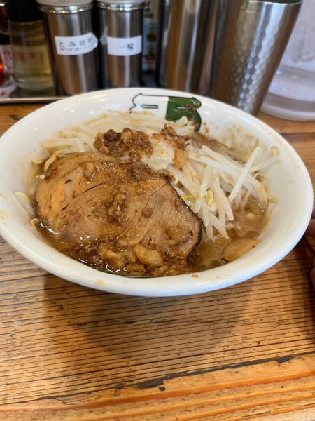 「濃厚雷そばミニ」@雷 千葉駅前店の写真