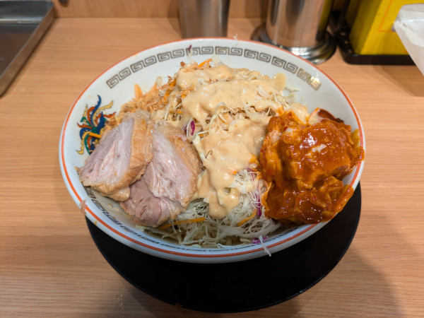 「ミニ冷やし中華＋旨辛味噌豚」@豚山 栄店の写真