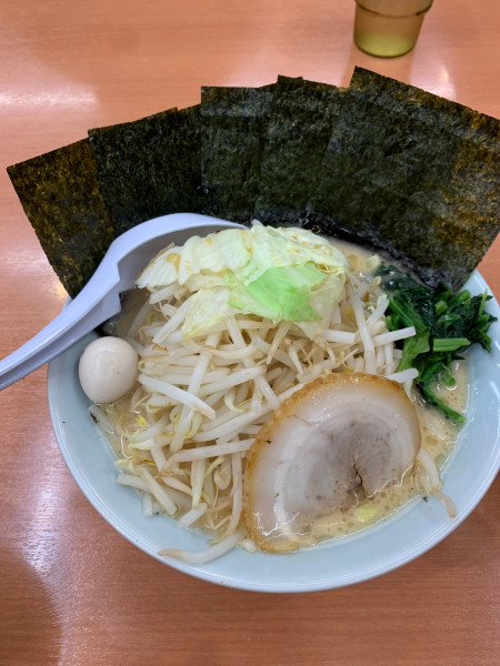 「野菜ラーメン　海苔マシ」@魂心家 福山駅家店の写真