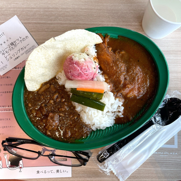 「神戸牛とポーク＋エビ」@beet eat ハラカド店の写真