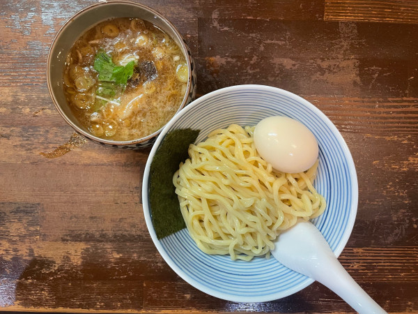 「つけそば、味付玉子」@めんさいぼう五郎左の写真