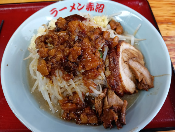 「小ラーメン（豚入り）¥1000」@ラーメン赤沼の写真