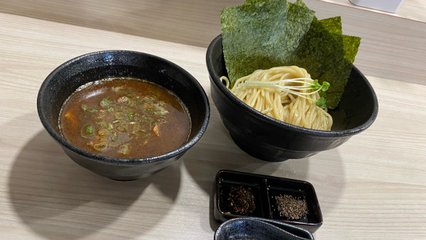 「つけめん ¥1,000 のり（4枚）¥100」@つけめん 満を持しての写真