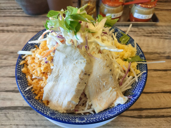 「冷二郎」@ラーメン まぜそば カミナリの写真