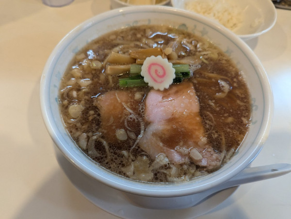 「生姜醤油ラーメン+サービスランチ+麻婆豆腐1000円」@中華食堂 麺笑飯店の写真