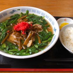 満州ニララーメン　醤油+半ライス