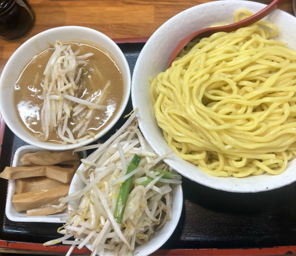 「味噌つけ麺 特盛 メンマ もやし 1030+200+200+10」@味噌麺処 花道庵の写真