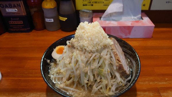 「小ラーメン／全増し」@ラーメン梅 梅島店の写真
