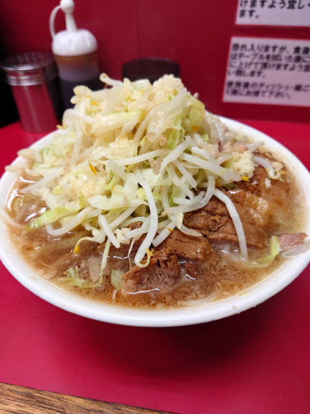 「大豚ダブル  全マシ」@ラーメン二郎 京急川崎店の写真