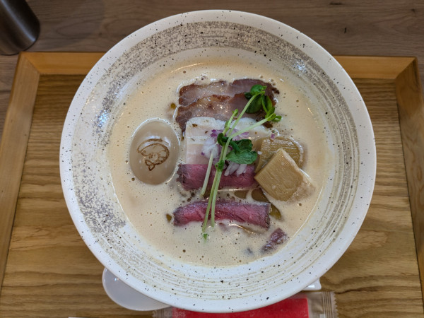 「特製濃厚えびそば（汐)」@えびそば 緋彩の写真