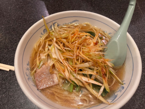「ネギラーメン900円」@つけ麺みなみの写真