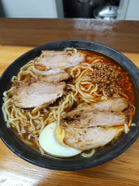 「激辛ラーメン(中)(半辛)」@北大塚ラーメンの写真