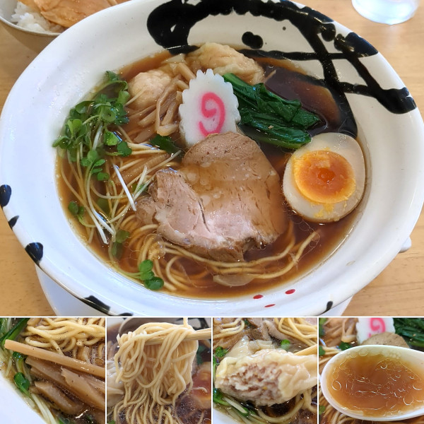 「醤油わんたん麺　1150円」@和風拉麺 喜粋の写真