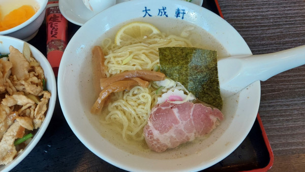 「冷し塩ラーメンとスタミナ丼セット 850円」@中華料理 大成軒の写真