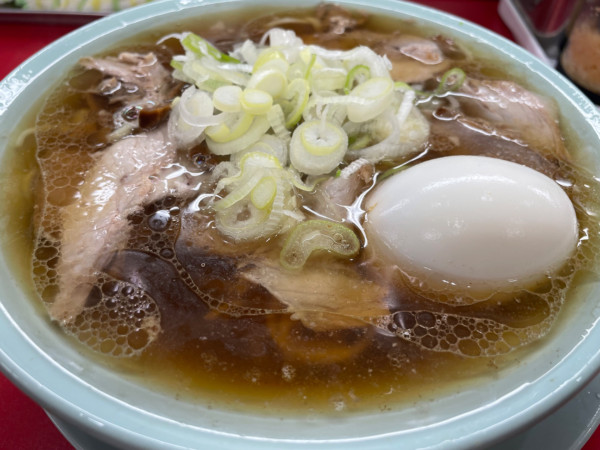 「中華そば＋茹で卵（850円）」@中華そば専門 邦ちゃん 新小岩店の写真