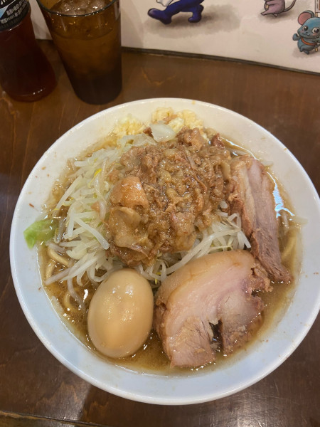 「ミニラーメン油ニンニク」@麺屋 歩夢の写真
