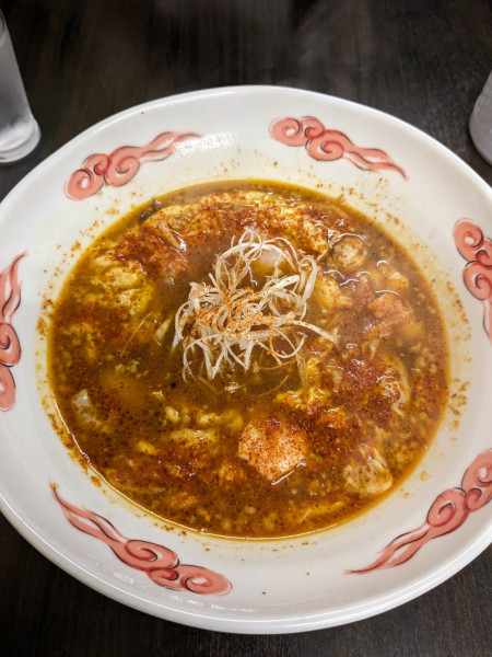 「ふゎふゎたまごの担々麺　5辛」@中華料理 五十番の写真