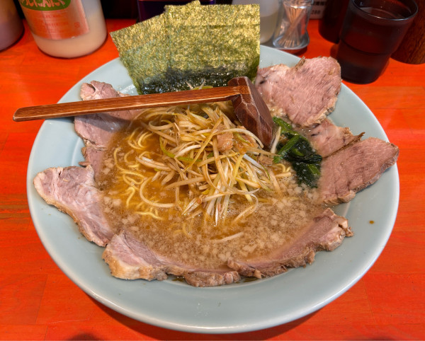 「ネギチャーシューメン」@ラーメンショップ椿 春日部南桜井店の写真