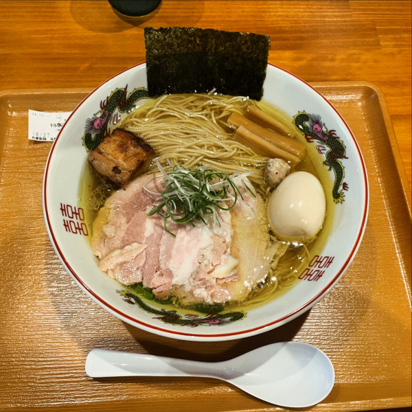 「特製塩そば(大)」@自家製麺 風夏の写真