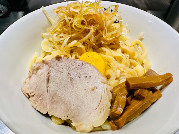 「リッチ釜玉中華そば(大)【1000円】」@釜玉中華そば ナポレオン軒 府中店の写真