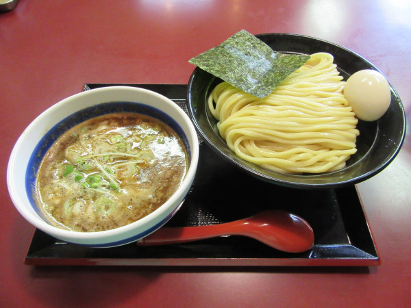「豚骨魚介つけ麺（９８０円）＋大盛１２０円＋味玉１２０円」@らぁ麺処 蓮の華の写真