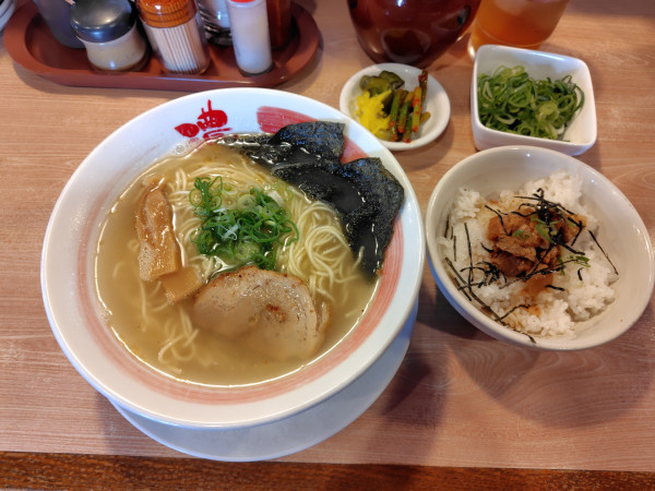 「あっさり塩ラーメン820円」@ばり馬 杉崎店の写真