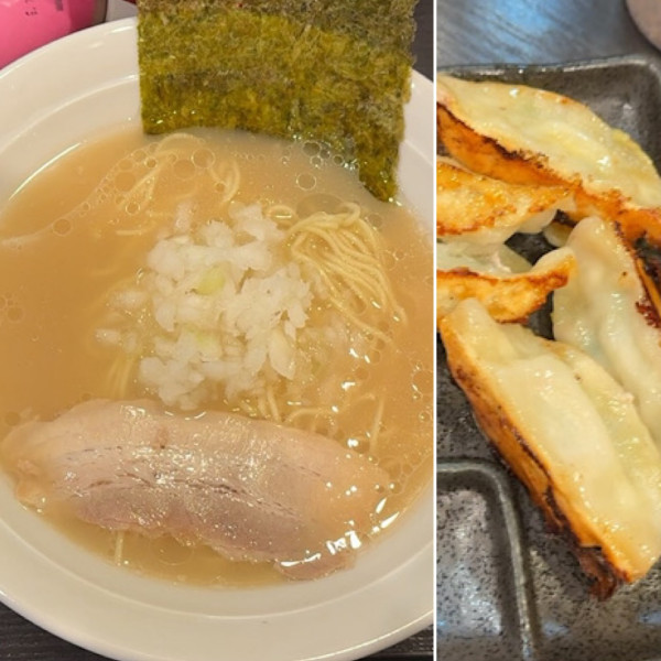 「【1日10食限定】とんこつ醤油250円＋餃子 250円」@ラーメン・餃子 250の写真