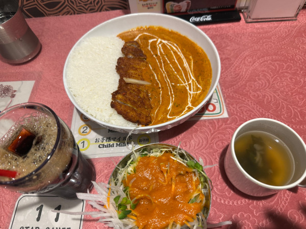 「カツカリーライスセット（並盛・4辛）880円」@スターサンジ LABI1高崎店の写真