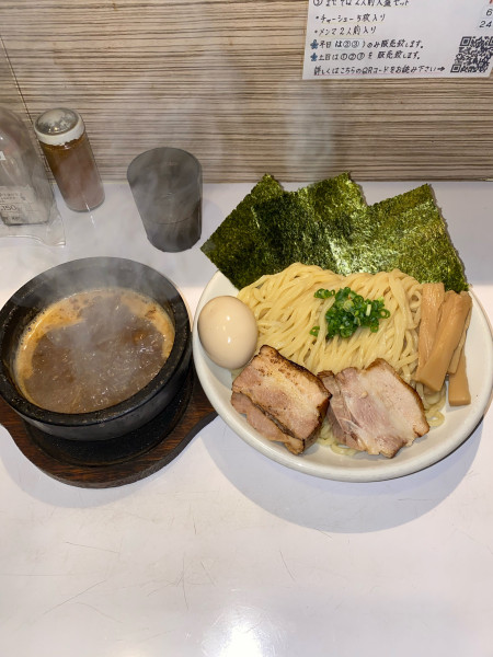 「辛刺激つけ麺全部入り大盛1辛¥1,200円」@ぶっと麺 しゃにむにの写真