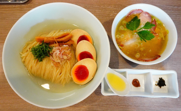 「塩 特製しじみ昆布水つけ麺」@中華そば 和渦 TOKYOの写真