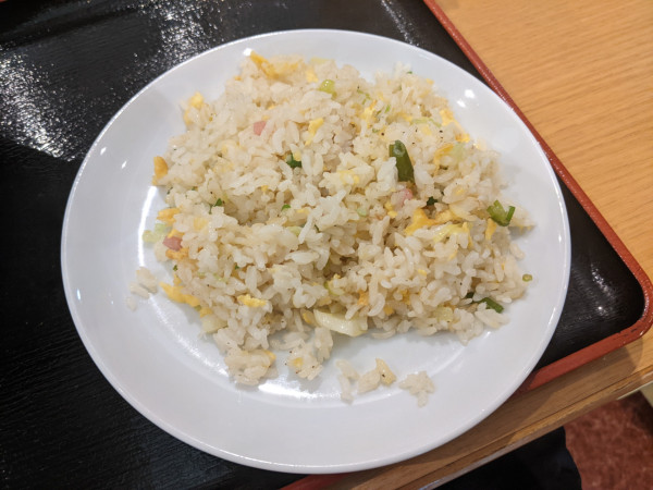 「タンメン半炒飯：1000円」@天香園の写真