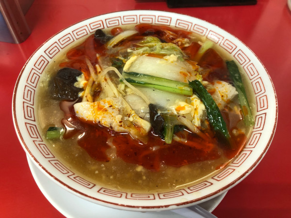 「サンラータンメン」@大阪王将 東長崎店の写真