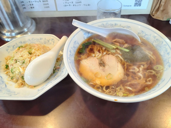 「チャーハンセット醤油」@ラーメンの店 金精の写真