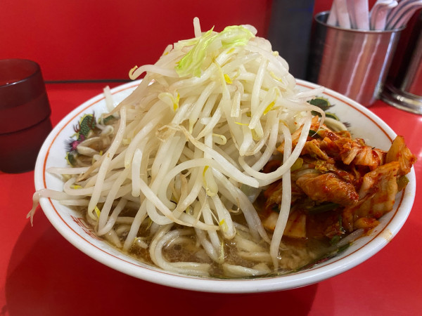 「小ラーメン　キムチ」@ラーメン二郎 千葉店の写真