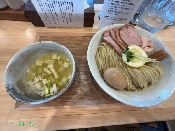 「特製昆布水つけ麺塩大盛(1430円＋180円)」@HONJO NOODLE HOUSEの写真