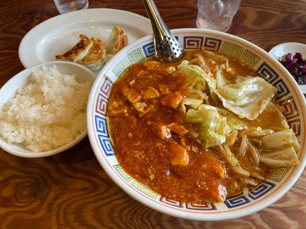「デビルメン・餃子セット」@横浜らーめん 上州田村家の写真