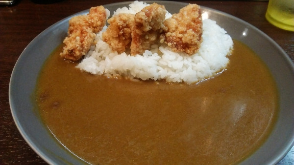 「一口台湾から揚げカレー 750円」@カレーの王様 後楽園店の写真