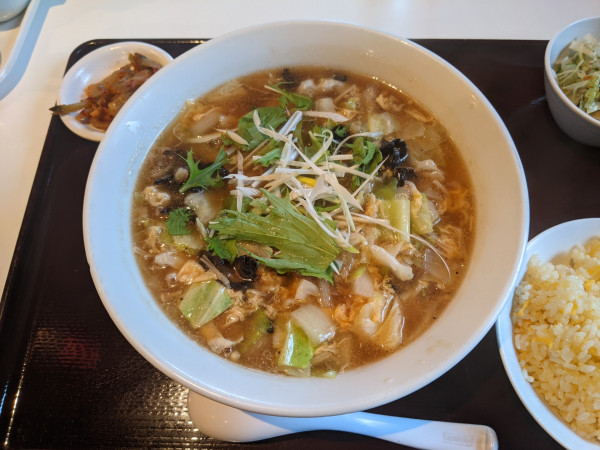 「満州タン麺セット：900円」@京華茶楼 新橋店の写真