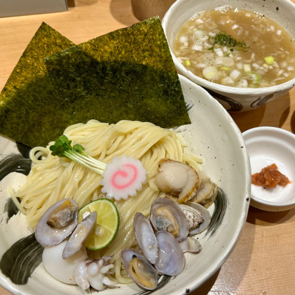 「塩つけ麺（大300g）」@銀座 朧月の写真