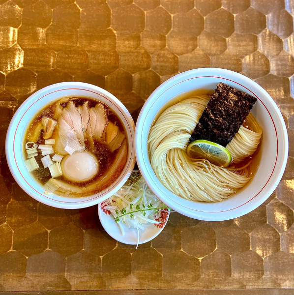 「特級昆布水つけ蕎麦【醤油】」@特級鶏蕎麦 龍介 土浦学園通り店の写真