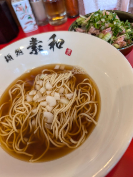 「朝ラーセット」@麺処 素和の写真