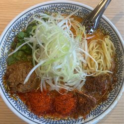 しびれる辛さの麻辣担々麺 935円他