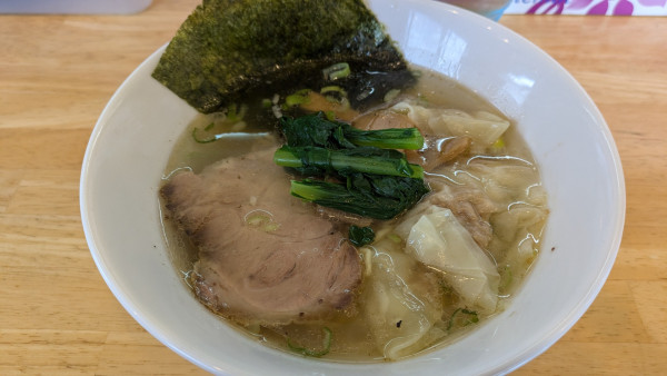 「塩ラーメン+ワンタン」@麺屋 いな垣の写真