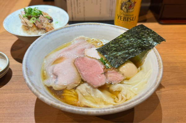 「特上醤油らぁめん¥1900、炭火おにくごはん¥500」@Japanese Ramen 五感の写真