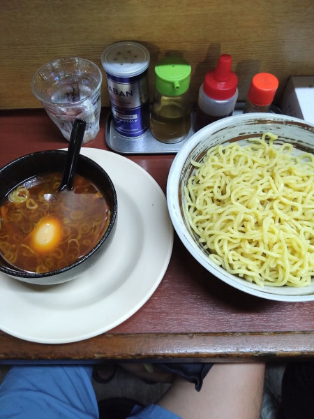 「つけ麺＋味玉」@我馬らーめん 津田沼店の写真