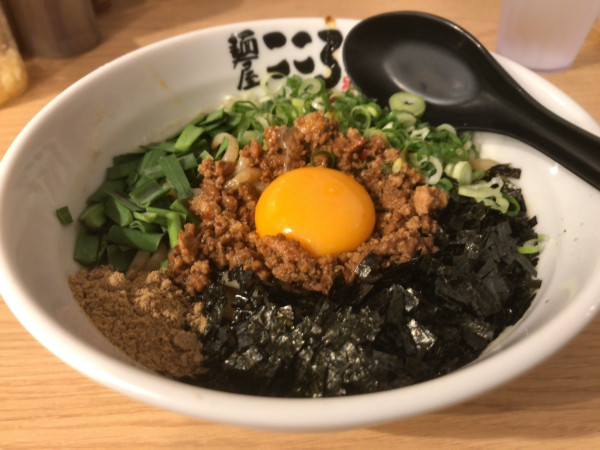 「台湾まぜそば（850円）＋麺大盛（150円）」@麺屋 こころ 本郷三丁目店の写真