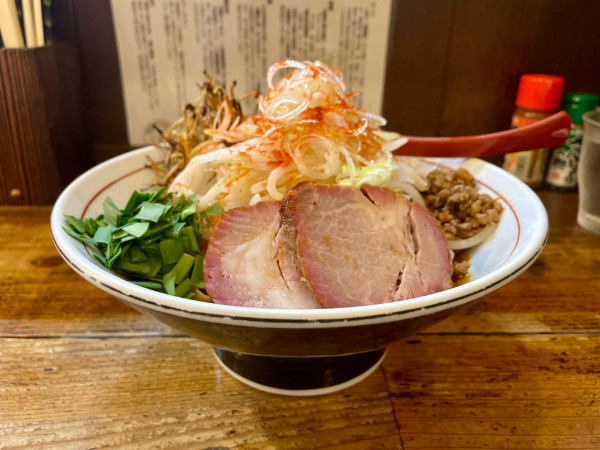 「辛味噌まぜそば」@東京味噌らーめん 鶉の写真