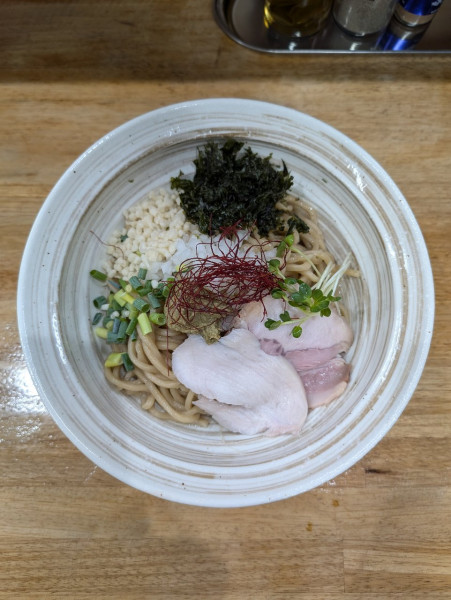 「釜揚げの貝の和えそば」@しじみ中華蕎麦 イツ花の写真