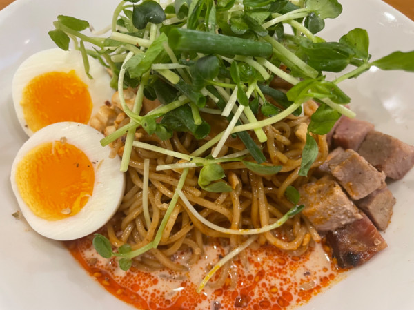 「辛くるみそば【期間数量限定】（1600円）」@しののめヌードルの写真