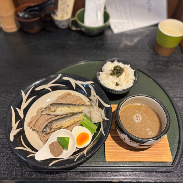 「鮎つけ麺~鮎のコンフィ添え~」@ORIBEの写真